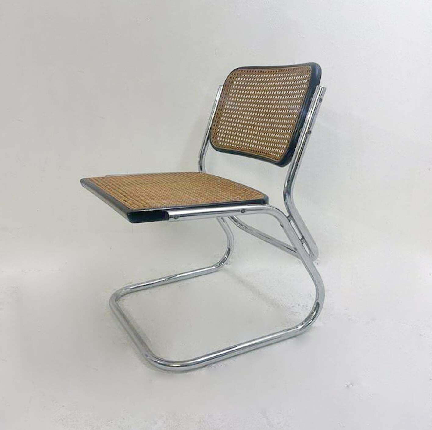 Mid Century Modern Set Of 6 Cane Chairs, 1970s photo Furniture