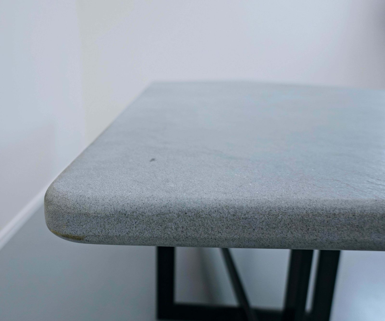 Furniture Mid Century Modern "Jonathan" Table By Francesco Soro For Icf In Pietra Serena photo