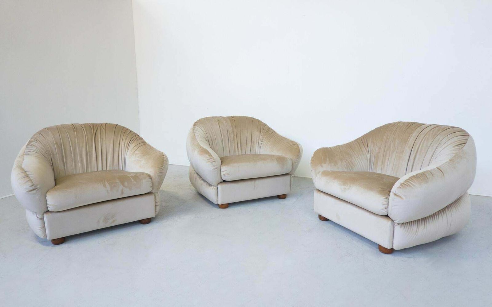Mid Century Modern 3 Armchairs, Italy, 1960s,   New Upholstery photo Furniture