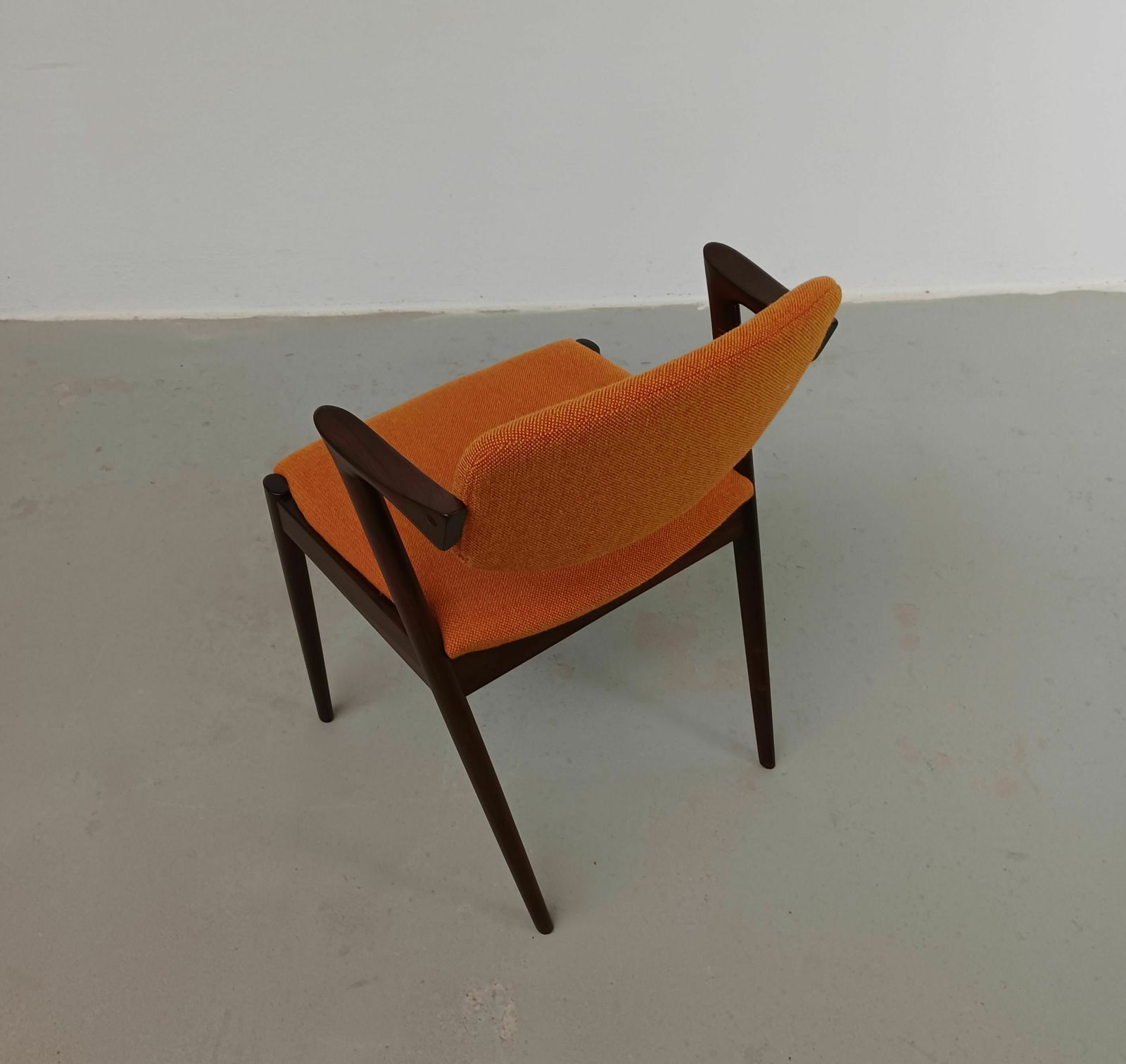 Set Of Eight Restored Kai Kristiansen Rosewood Dining Chairs   Custom Upholstery 1960's photo buy