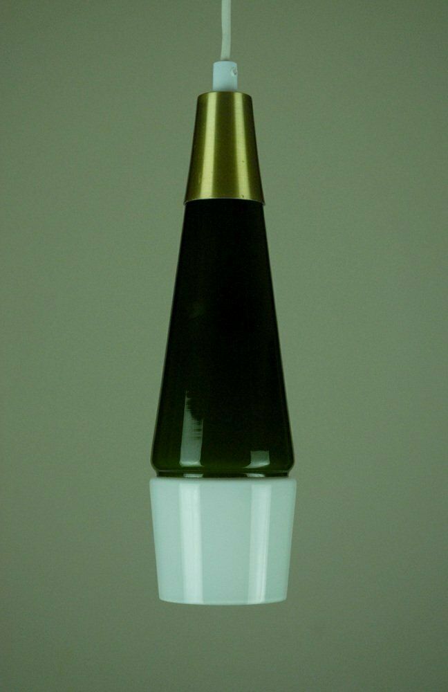 Glass Pendant Lamps By Bent Severin For Bent Nordsted Design / Fyens Glassworks, Denmark, 1961, Set Of 2 photo furniture