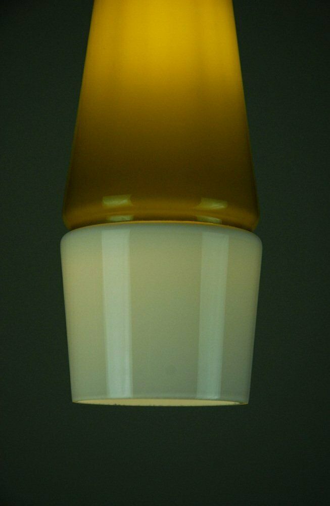 Glass Pendant Lamps By Bent Severin For Bent Nordsted Design / Fyens Glassworks, Denmark, 1961, Set Of 2 photo buy