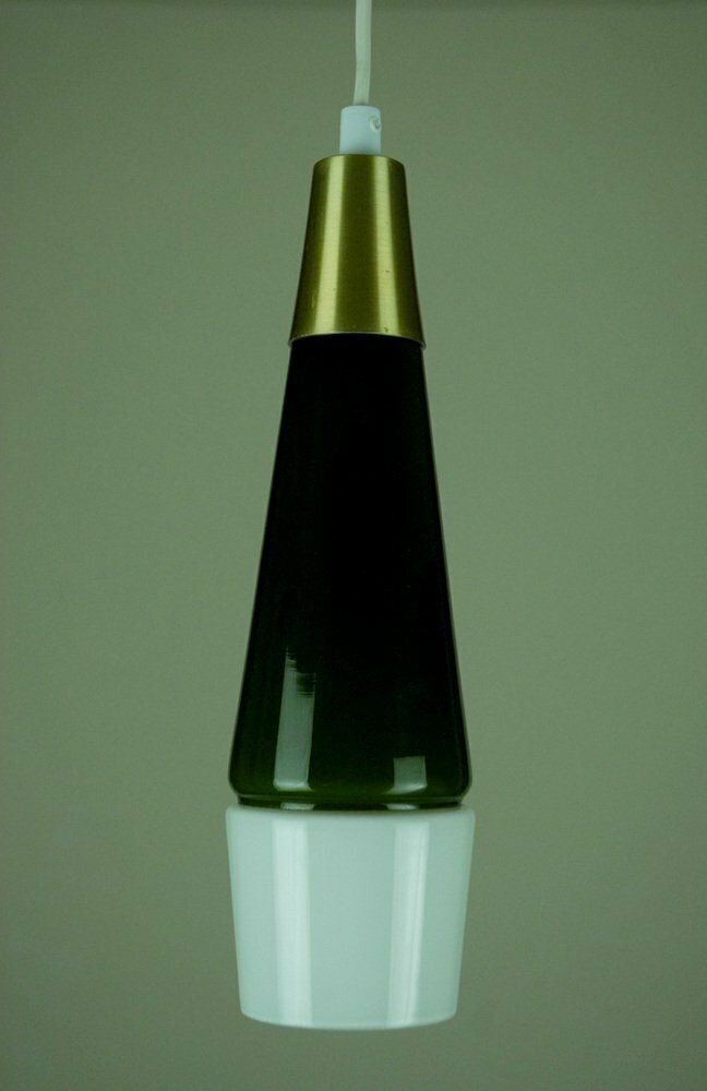 Glass Pendant Lamps By Bent Severin For Bent Nordsted Design / Fyens Glassworks, Denmark, 1961, Set Of 2