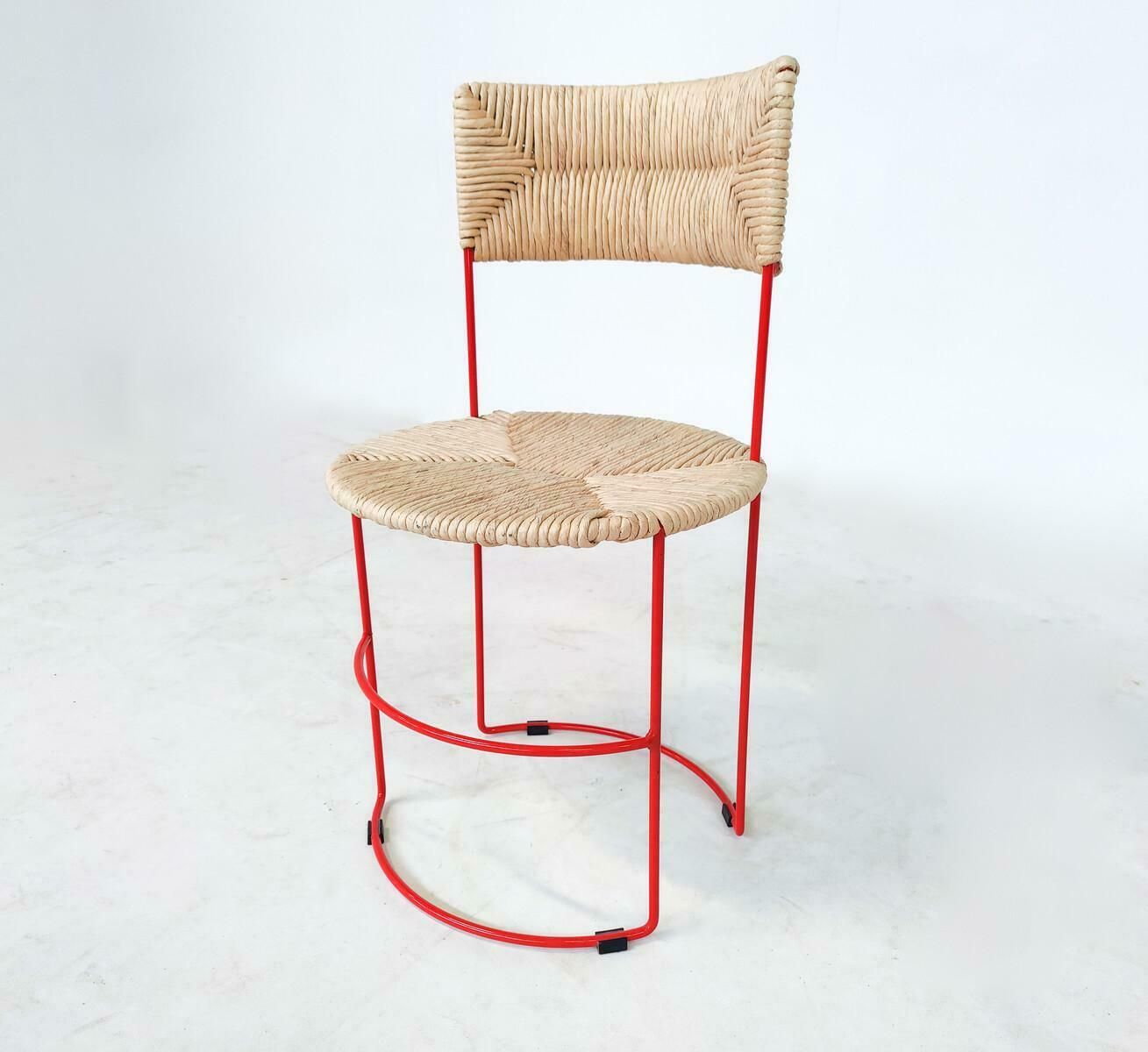 Mid Century Modern Set Of 4 Chairs By Laura De Lorenzo & Stefano Stefani photo vinterior