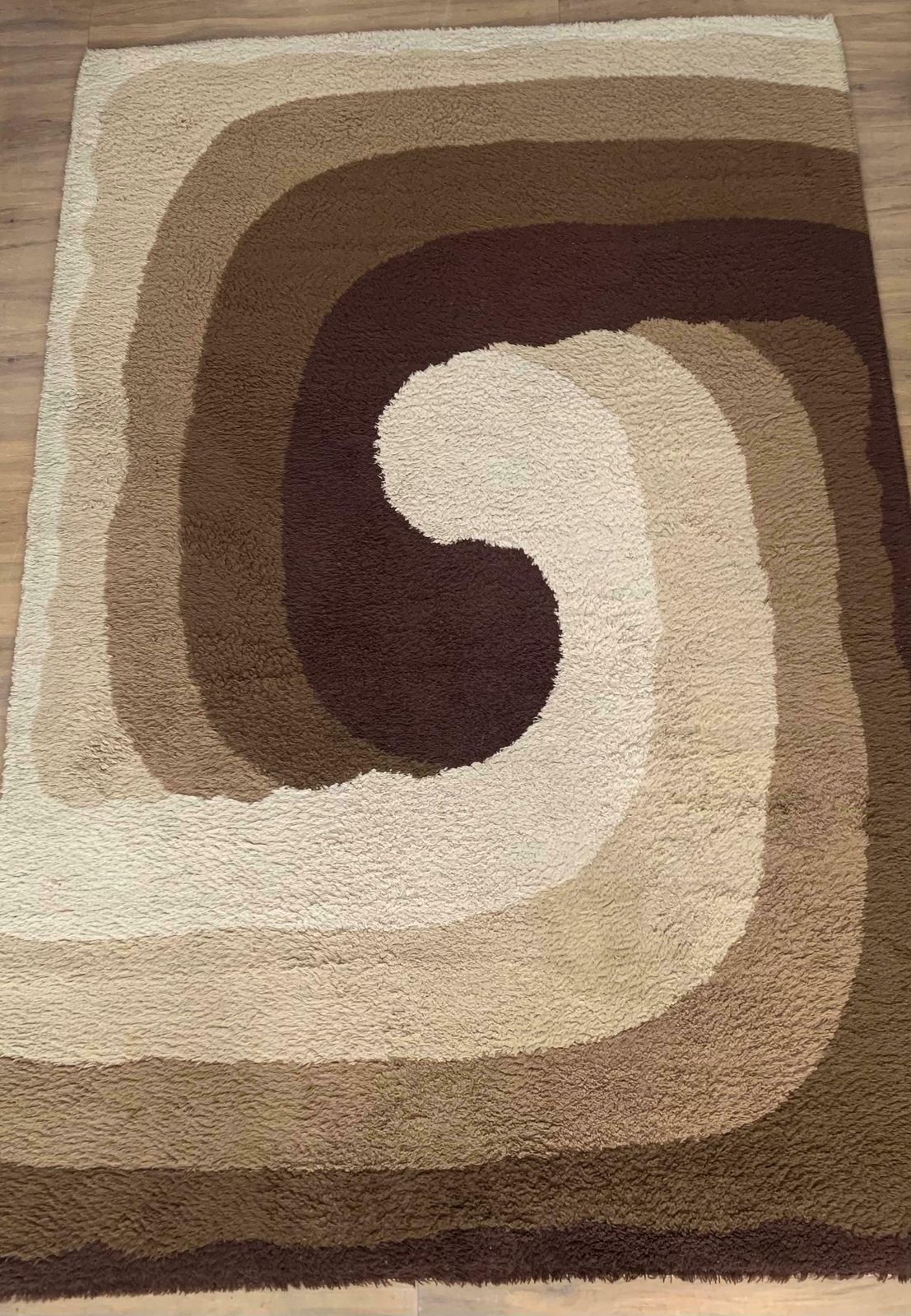 Mid Century Rug ''''Summertime'''' Collection By Louis De Poortere, Belgium 1970s photo for sale