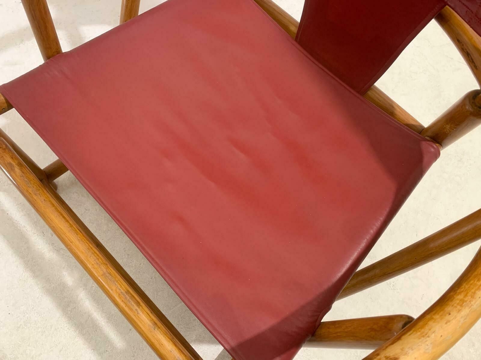 3026.0 Red G23 Hoop Armchair By Piero Palange & Werther Toffoloni, 1970s photo