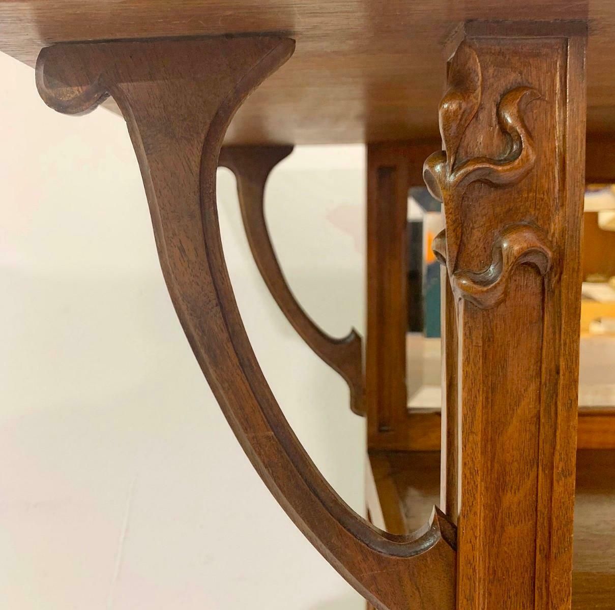 Art Nouveau Mahogany Display Cabinet photo furniture