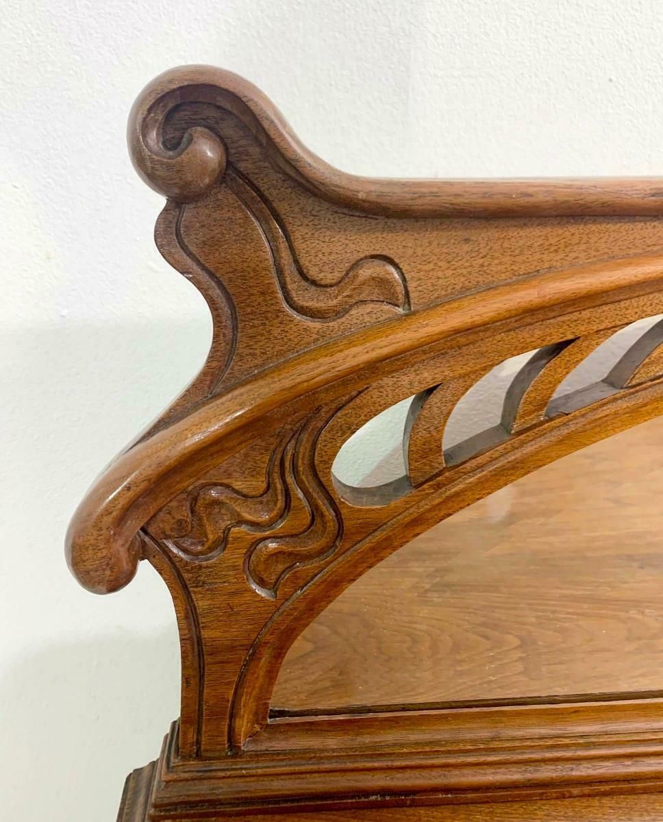 Art Nouveau Mahogany Display Cabinet photo Furniture