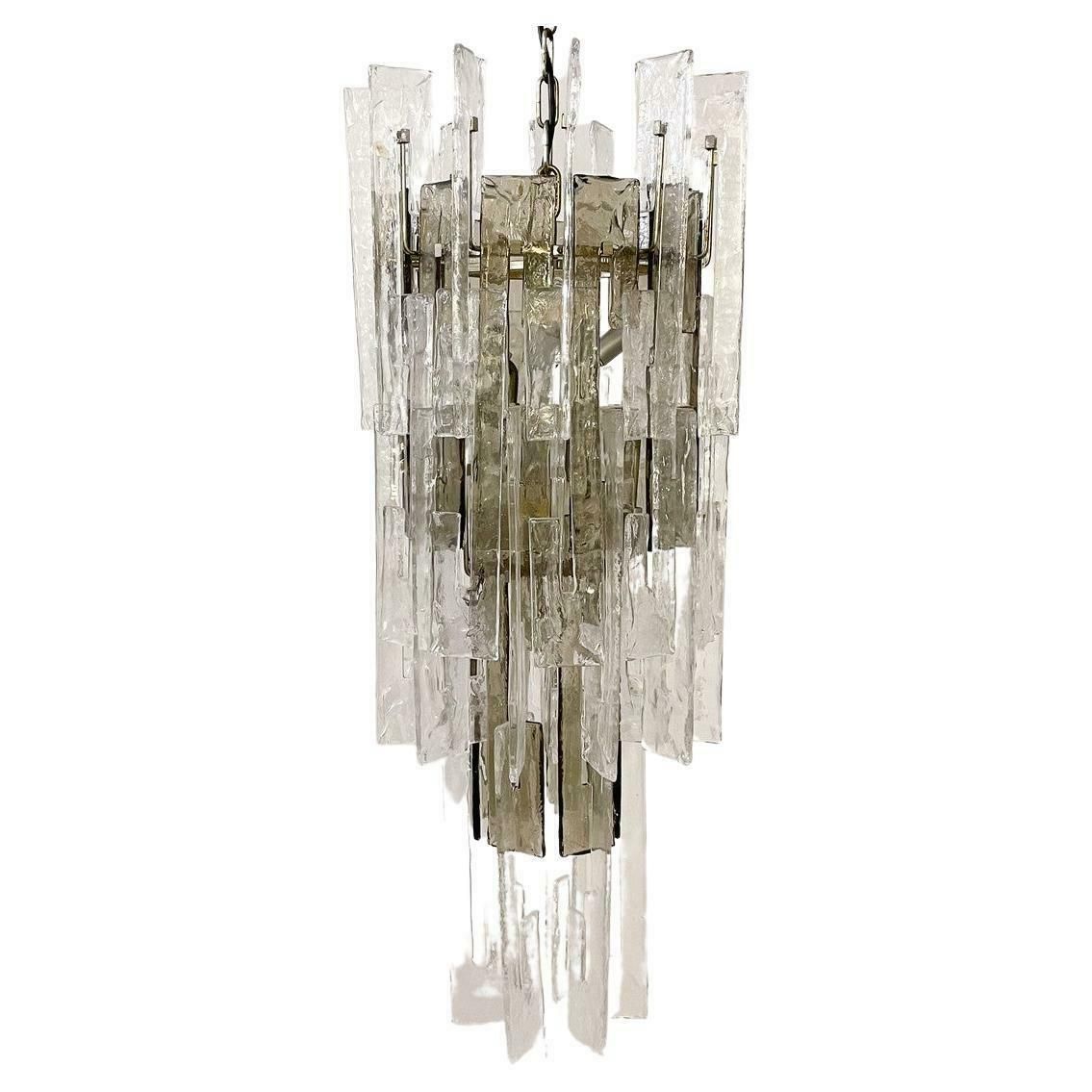 Mid Century Modern Italian Ceiling Light By Carlo Nason, Murano Glass, 1960s