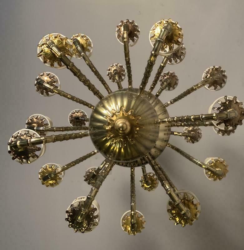 Venetian Murano Glass Chandelier, Italy, Circa 1980 photo for sale