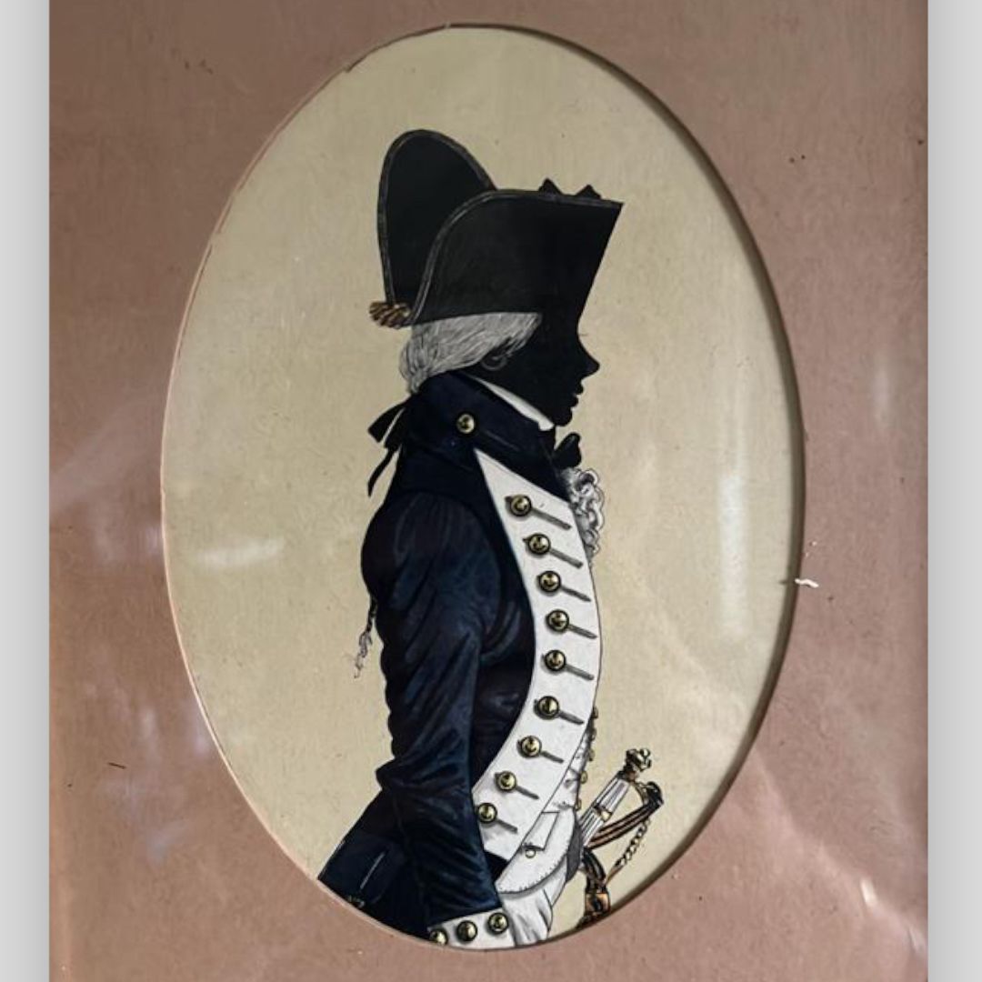 A Pair Of Early C19th Silhouette Pictures photo for sale