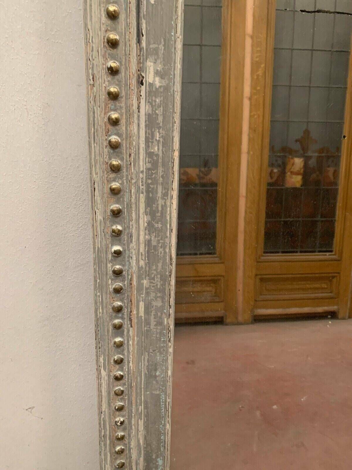Louis XV Style Mirror In Wood And Patinated Stucco 19th Century photo for sale