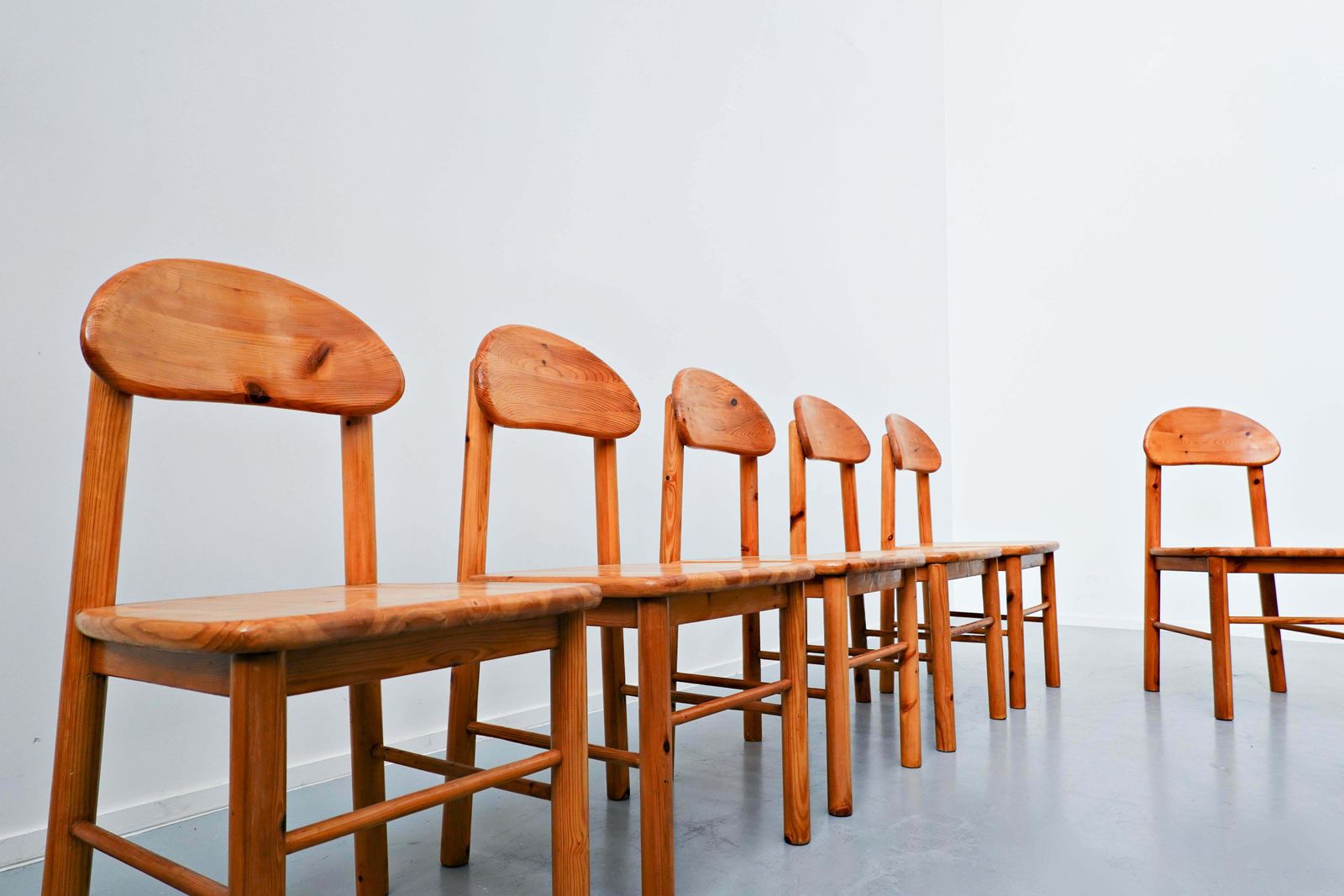 Set Of 6 Pitchpin Chairs By Rainer Daumiller, 1970s photo furniture