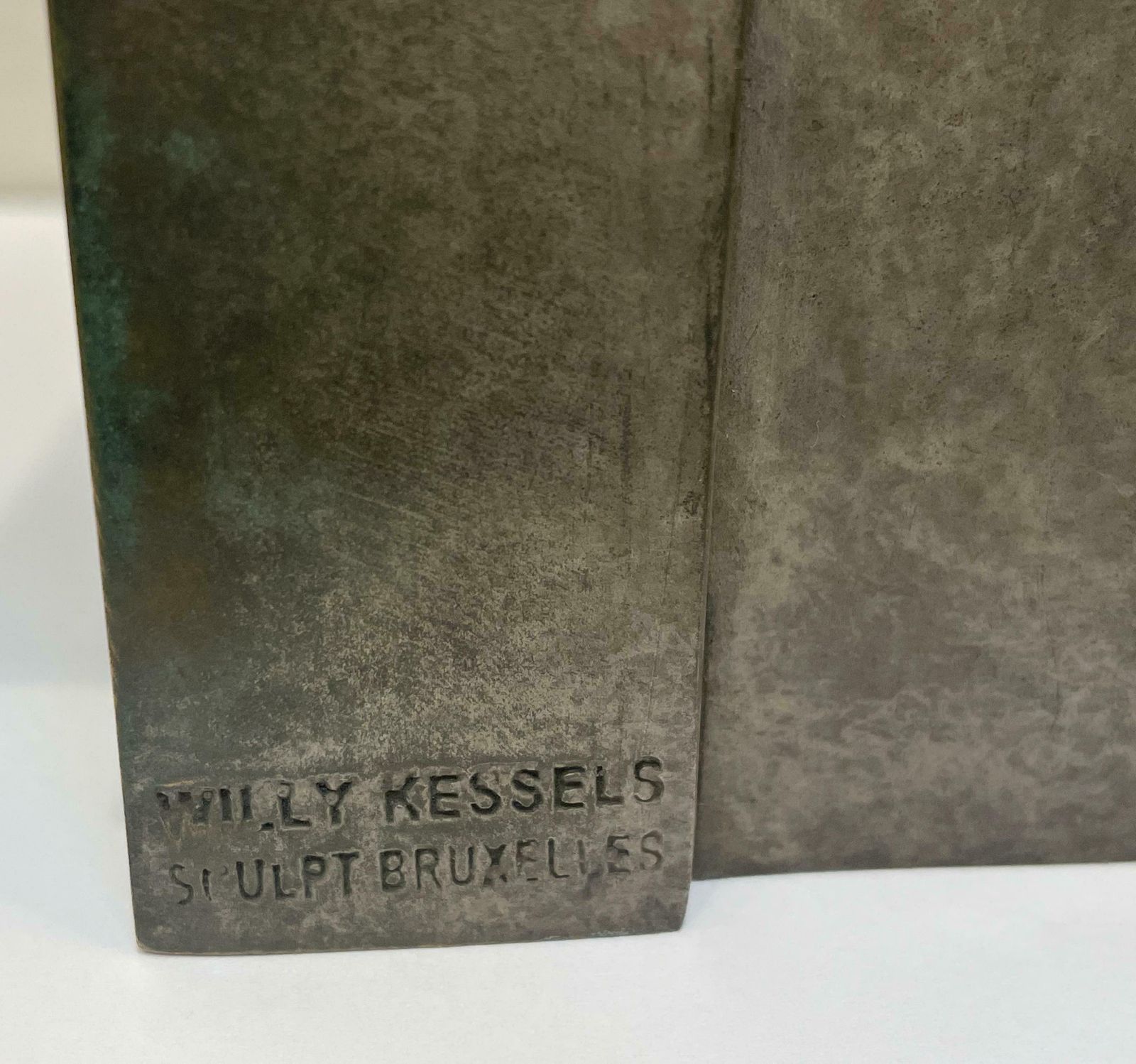 Cubist Bronze Sculpture ''The Twins'' By Willy Kessels, 1920s photo Art