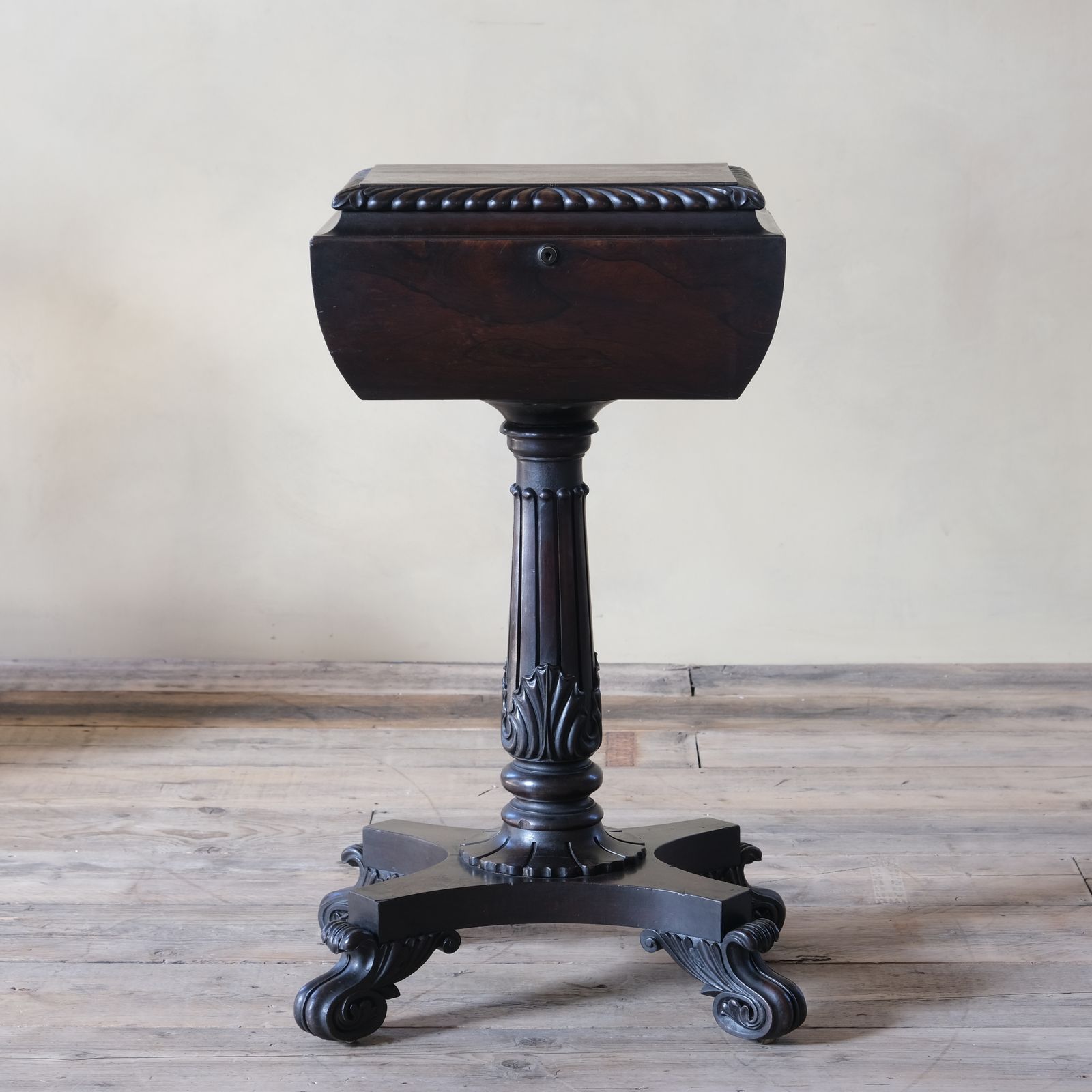 Antique Regency William IV Rosewood Teapoy photo furniture