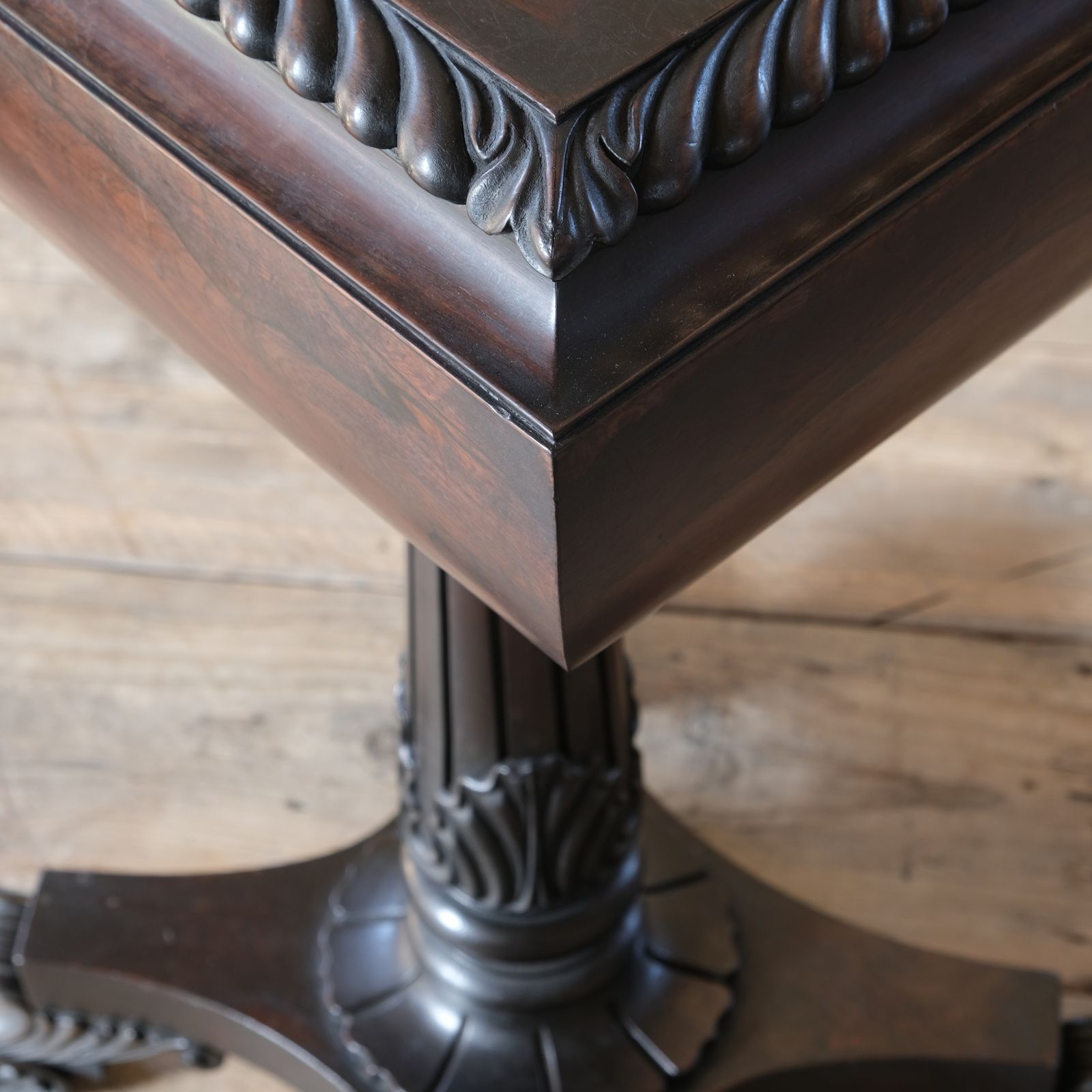 Antique Regency William IV Rosewood Teapoy photo buy