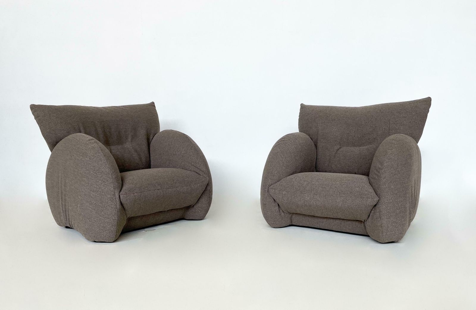 Mid Century Modern Pair Of Italian Armchairs, Italy, 1960s   New Upholstery photo furniture