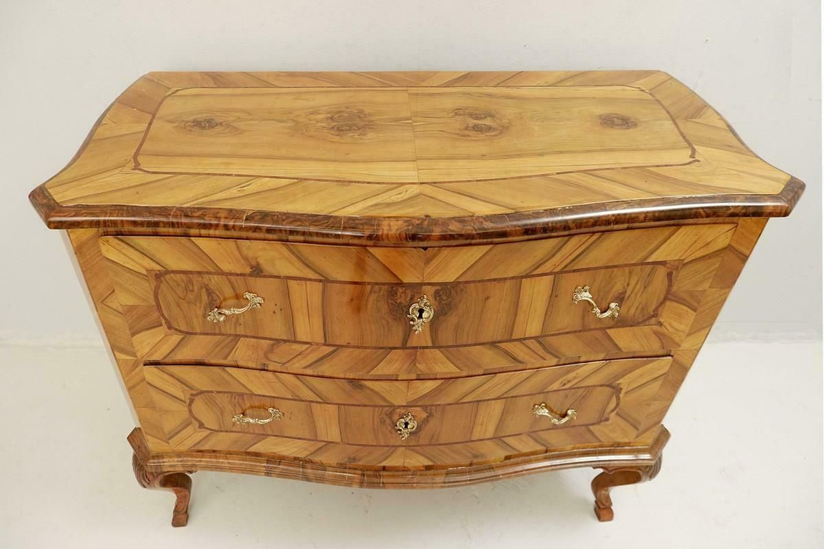 18th Century German Chest Of Drawers In Walnut photo for sale
