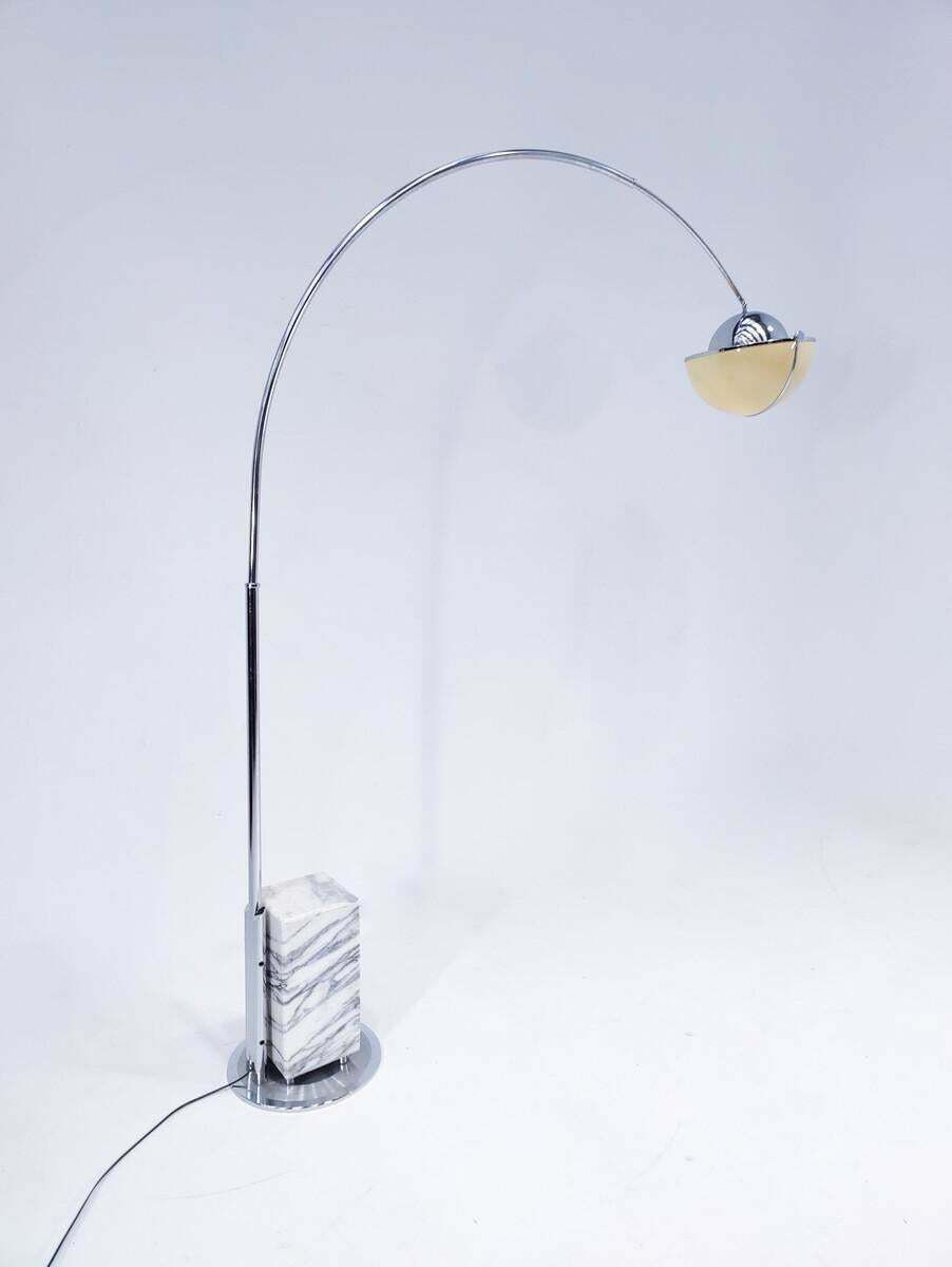 "Pac Man" Arc Floor Lamp By Superstudio For Poltronova, Italy, 1970s photo for sale