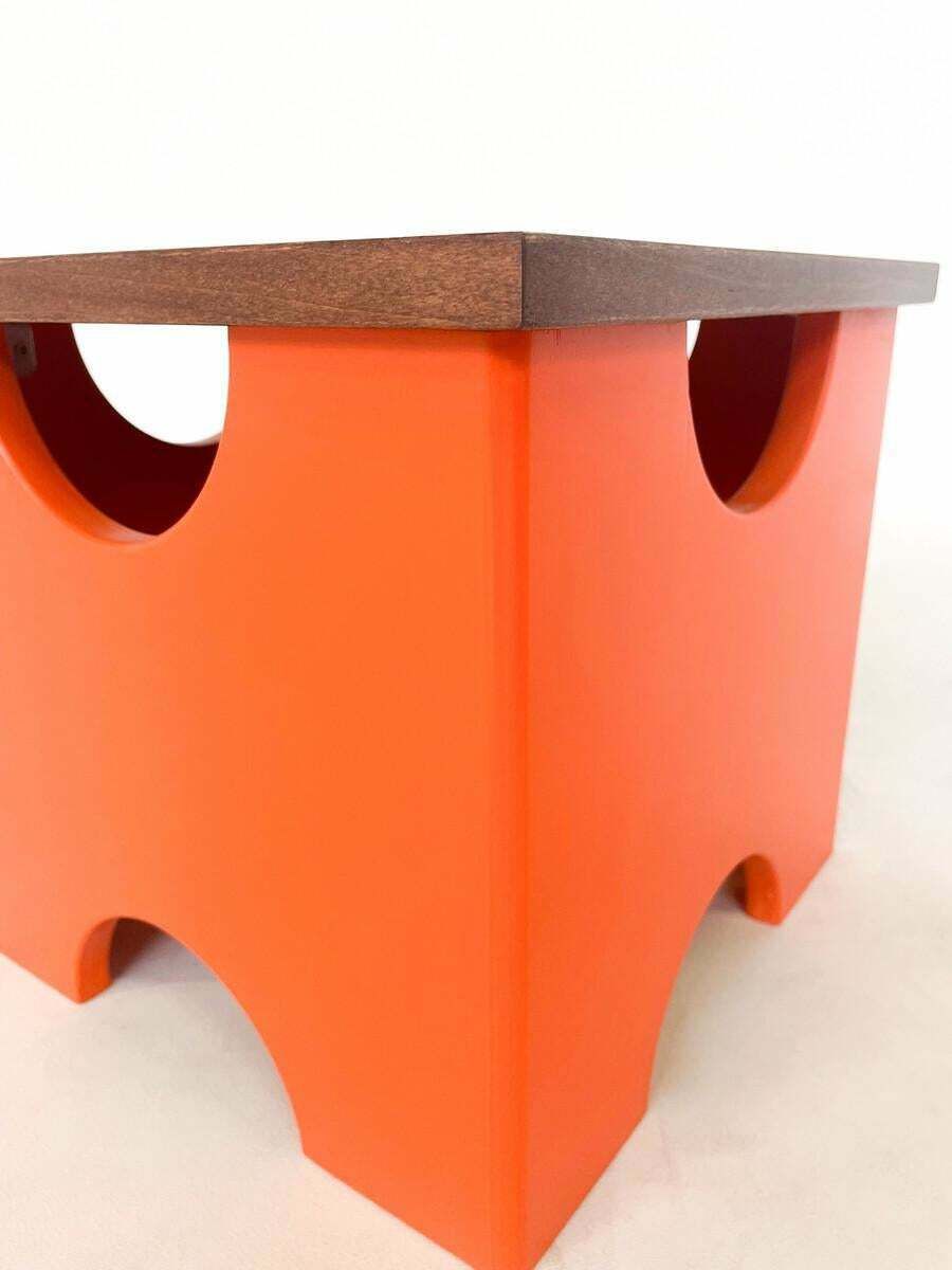 Mid Century Modern Pair Of Dado Stools By Ettore Sottsass photo for sale