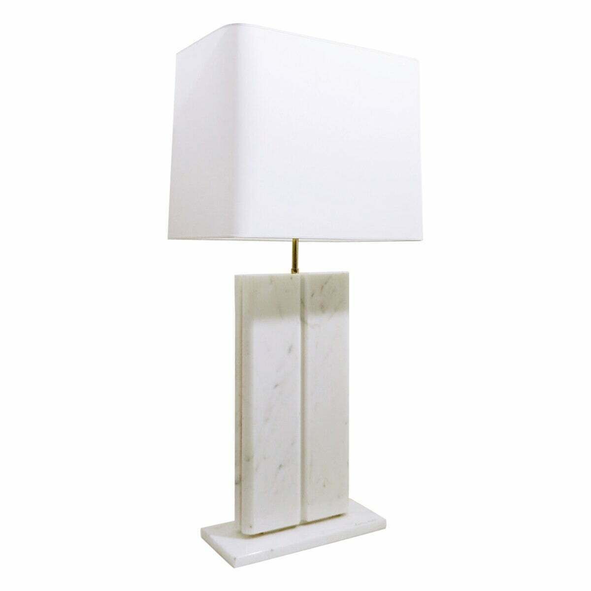 Mid Century Modern Table Lamp By Christian Krekels, Marble, Belgium, 1970s photo vintage