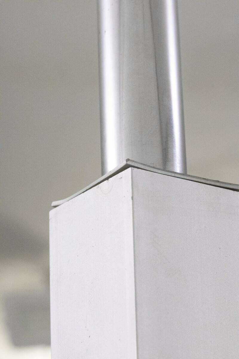 Mid Century Mordern Suspension, Metal And Glass Structure, Italian, 1970s photo Lighting