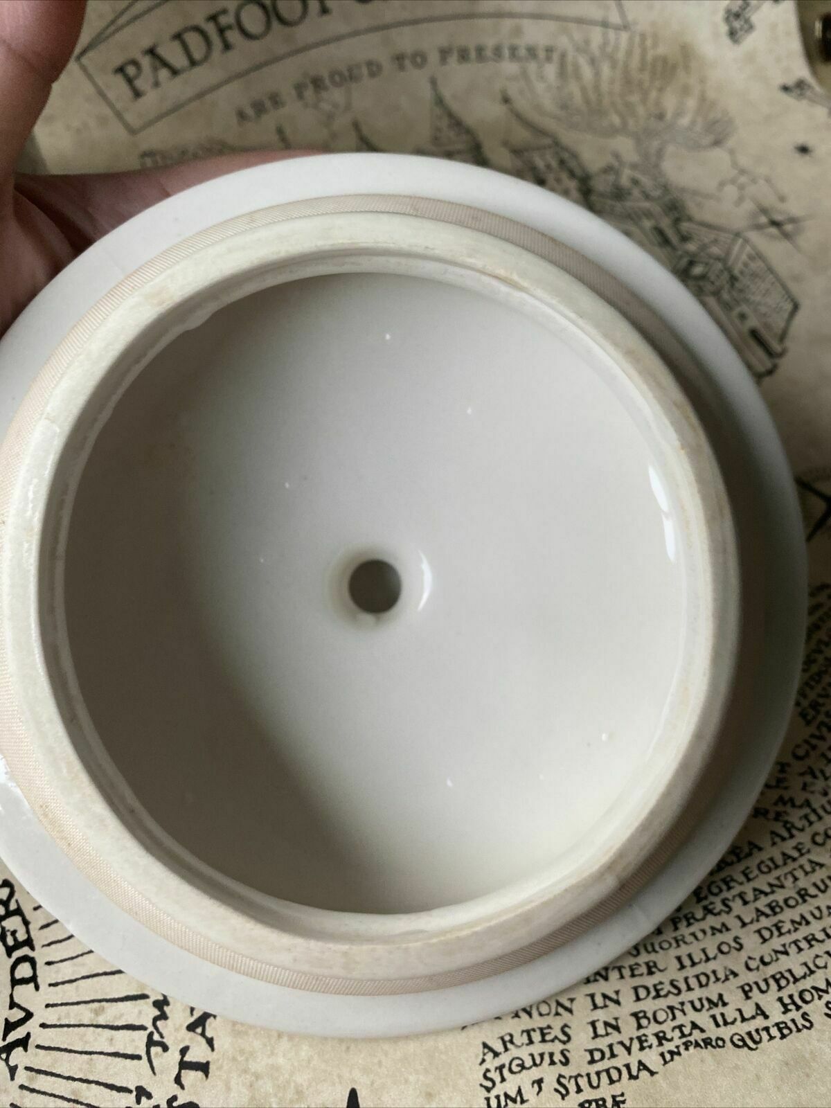 Home Decor Ditto Large Blue White Biscuits Canister Jar 1930 Vintage England photo