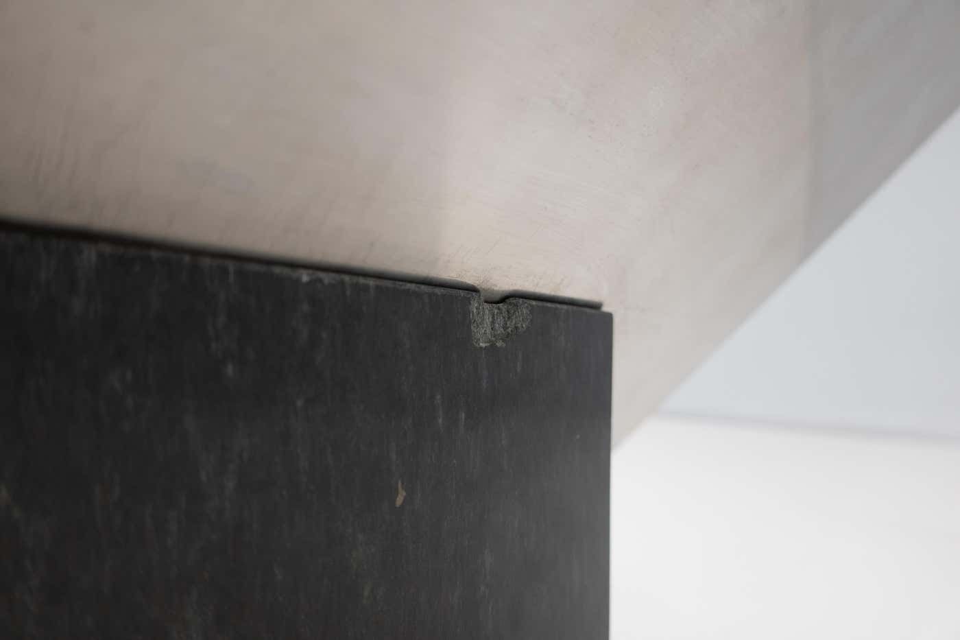 Mid Century Modern Magazine Rack By Sergio Asti, Marble And Steel, Italy, 1960s photo Home Decor
