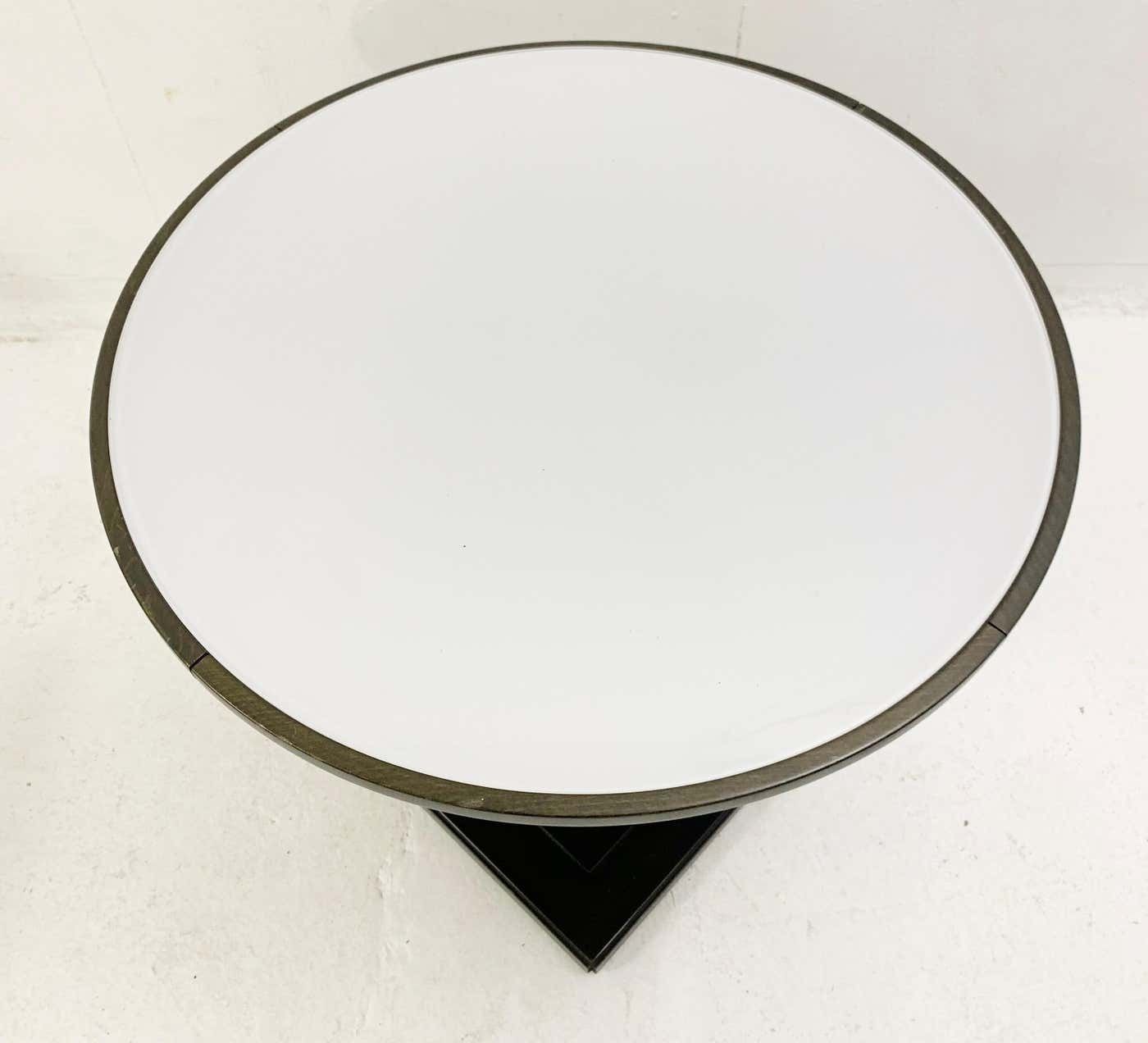 Mid Century Wooden And Glass Plate Gueridon Produced By Giorgetti, Italy, 1980s photo furniture