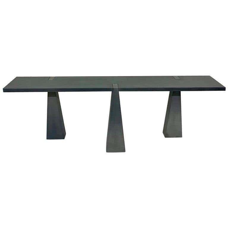 Pietra Serena Stone Console By Angelo Mangiarotti For Skipper, Italy, 1978 photo furniture
