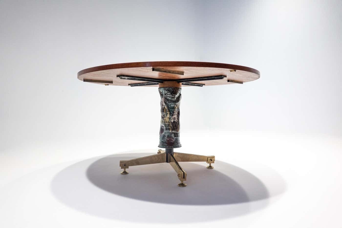 Wood And Ceramic Extendable Dining Table Melchiorre Bega & Pietro Melandri photo Furniture