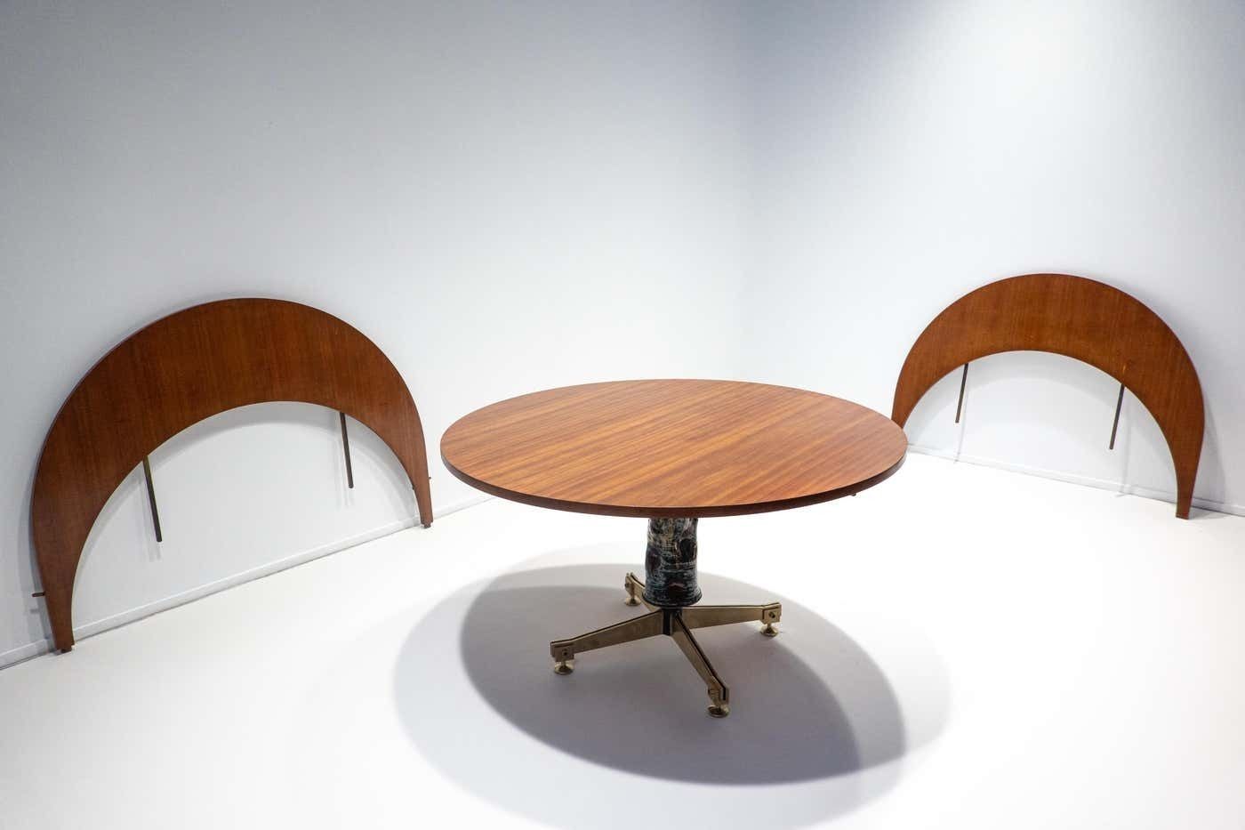 photo furniture Wood And Ceramic Extendable Dining Table Melchiorre Bega & Pietro Melandri