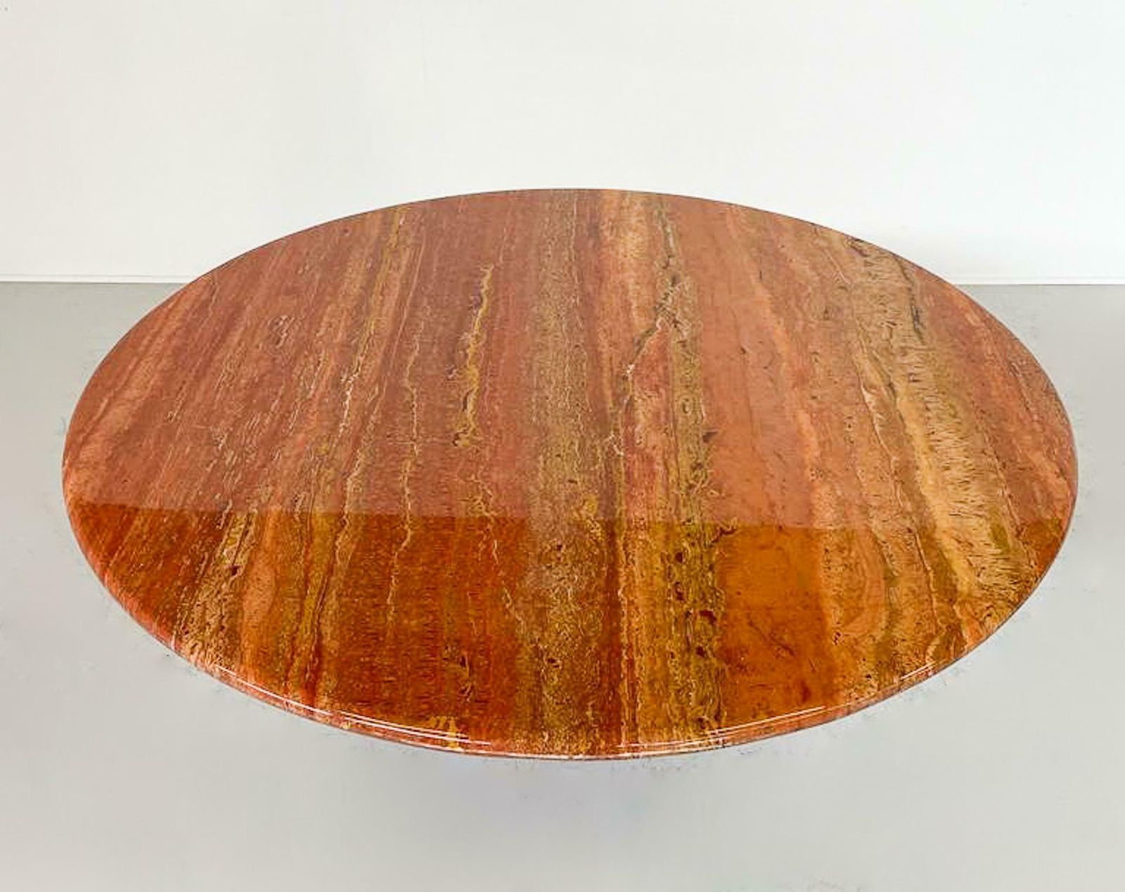 Mid Century Modern Red Travertine Dining Table " Finale" By Peter Draenert photo furniture