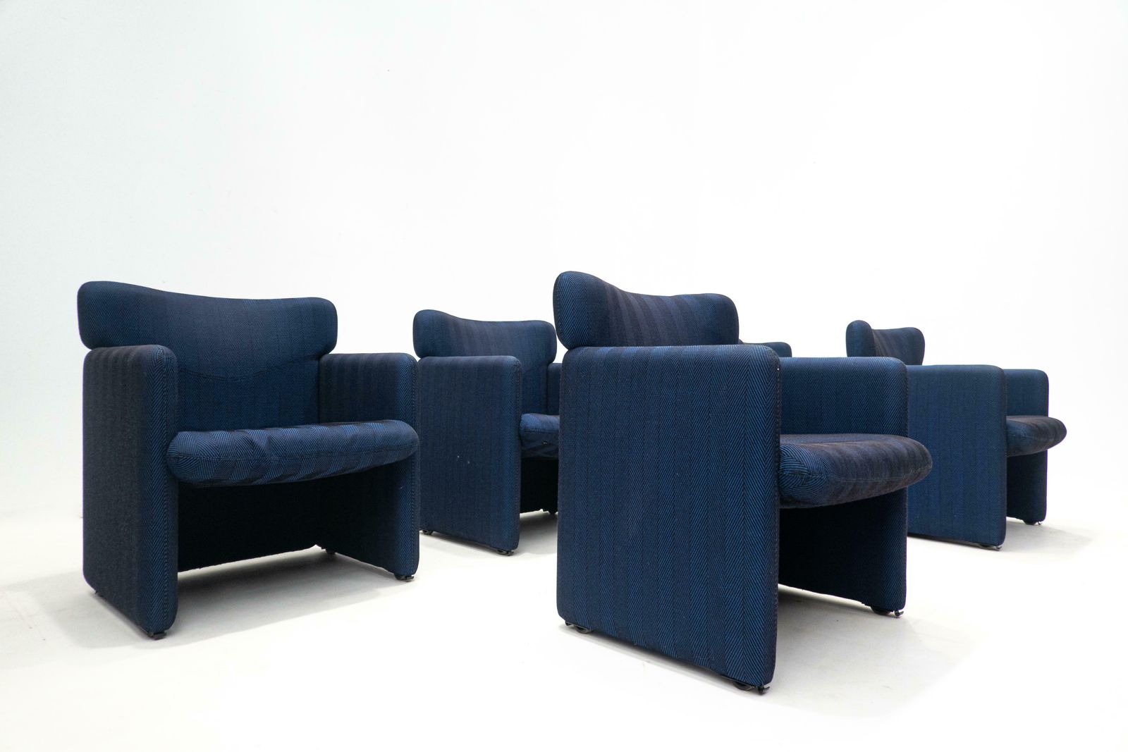 Mid Century Sliding Conference Armchair By Luigi Caccia Dominioni For Azucena photo for sale