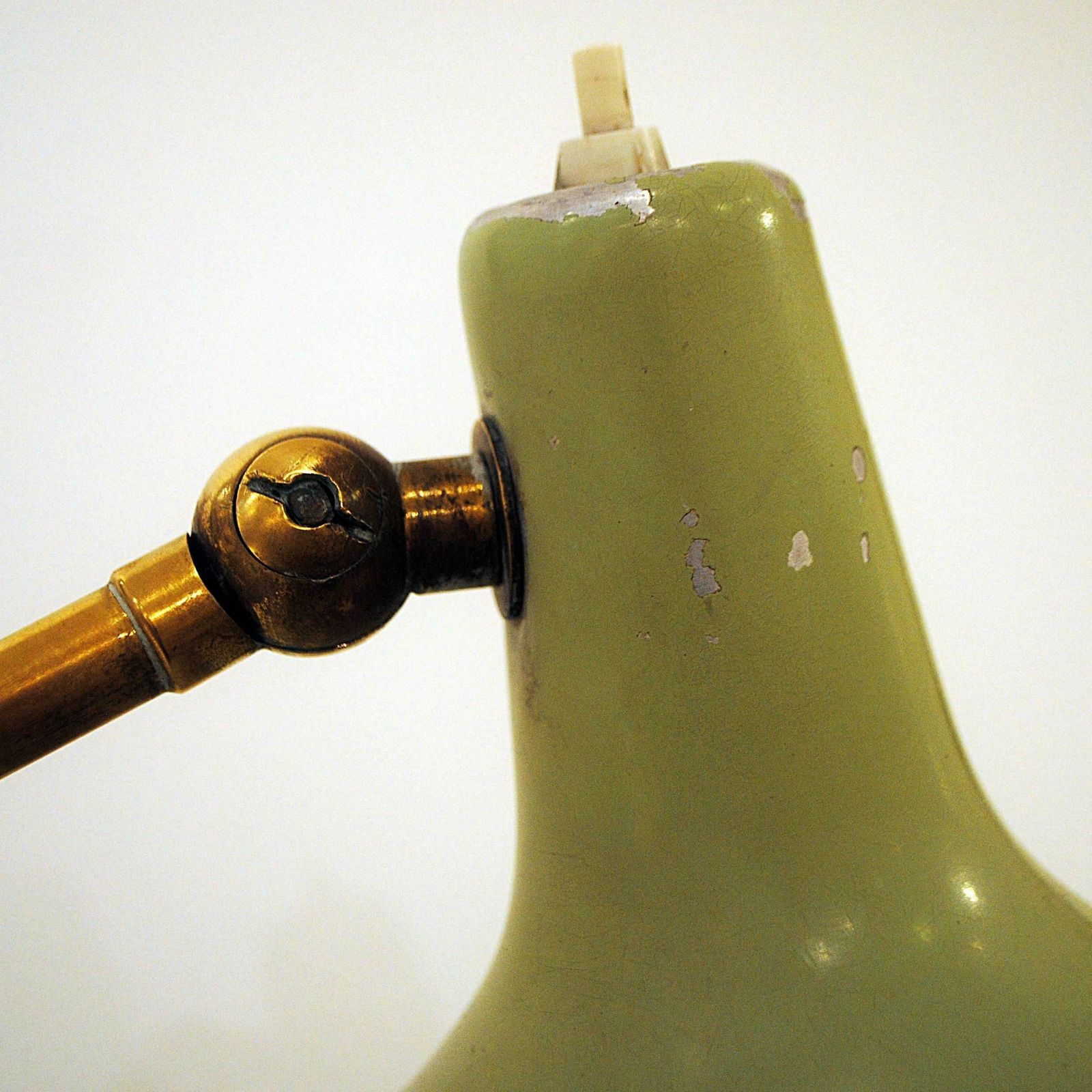 Stilnovo, Adjustable Floor Lamp Brass And Marble, Italy, 1950s photo for sale