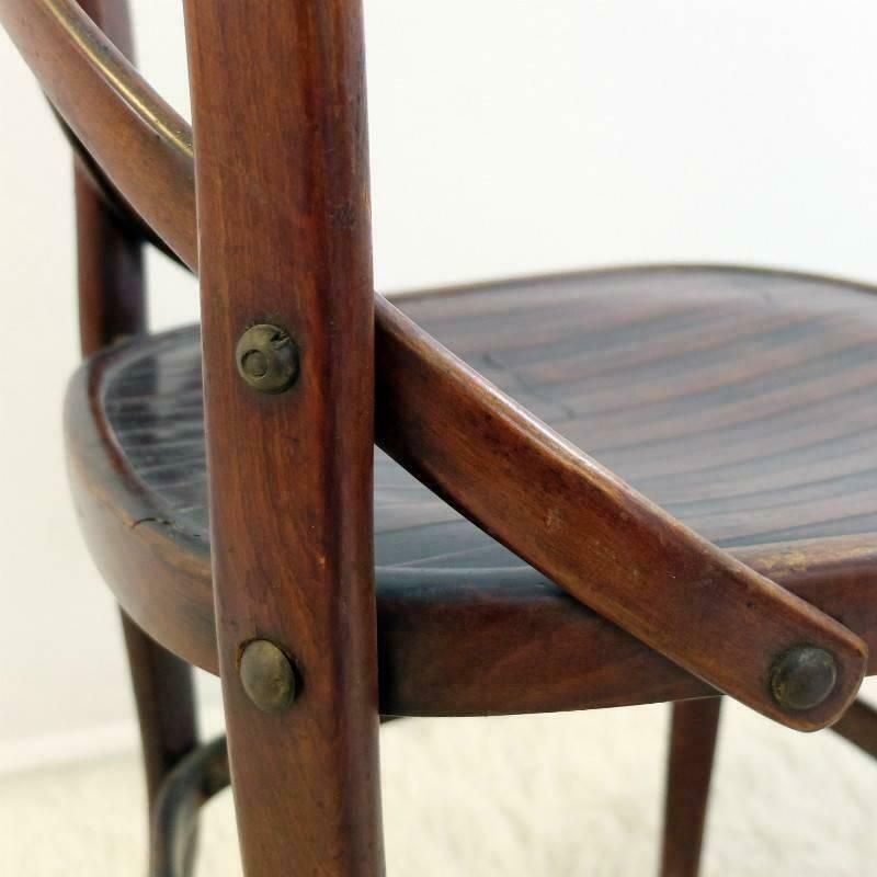 Late 19th Century Pair Of N°91 Chairs By Jacob And Josef Kohn photo vintage