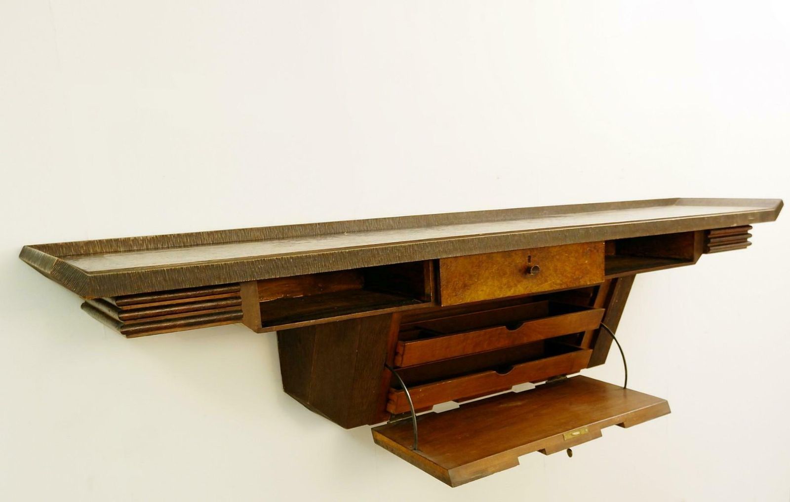 Extra Large Wood Console By Pier Luigi Colli, Italy, 1950s photo buy