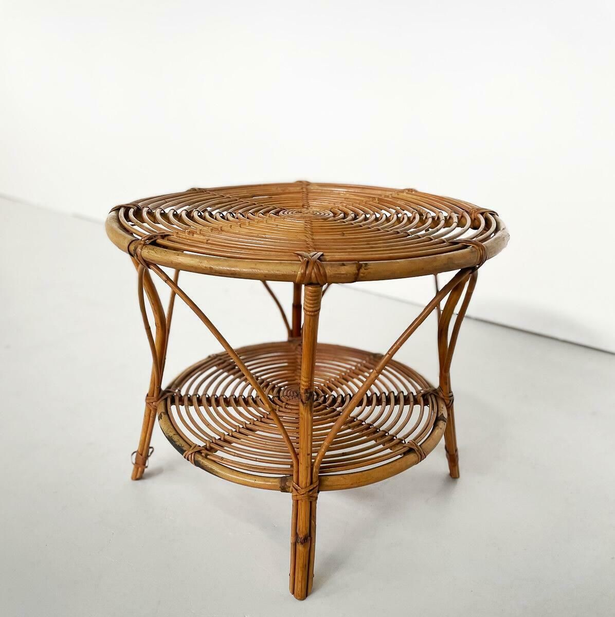 Mid Century Modern Rattan Seating Set, Italy, 1970s photo furniture