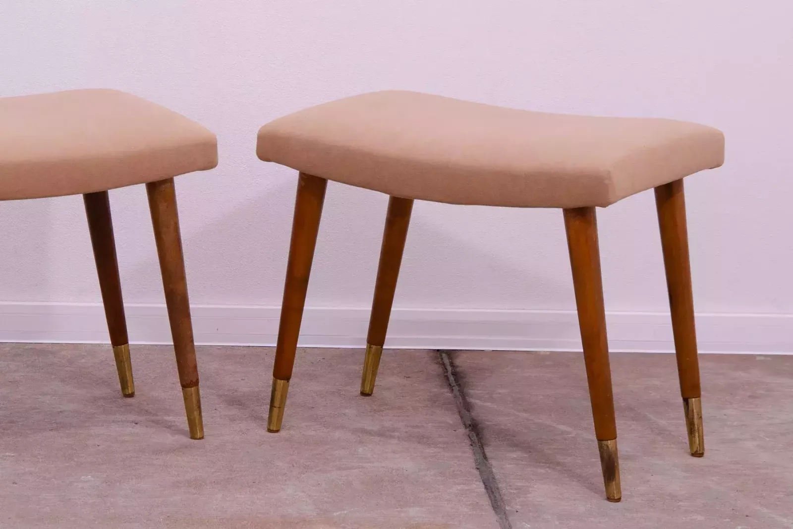 Pair Of Scandinavian Style Stools By Vyčítal And Sedláček, Czechoslovakia, 1960´S photo Furniture