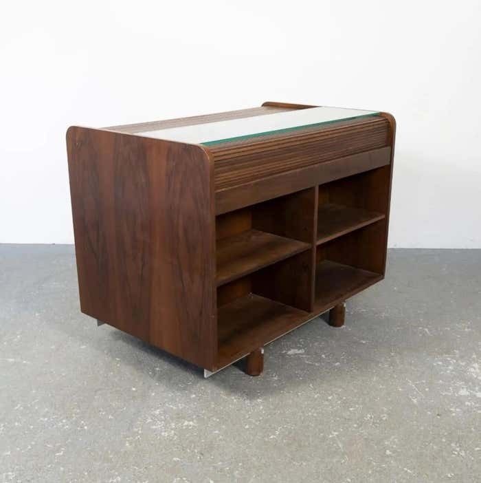 Mid Century Modern Desk Table By Gianfranco Frattini For Bernini, Italy, 1960s photo Furniture