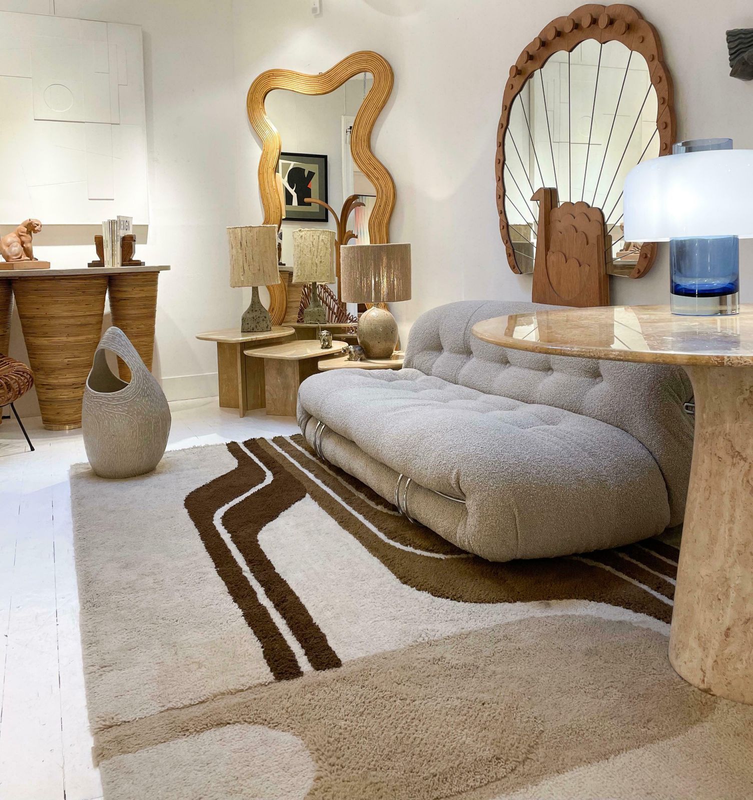 Furniture Mid Century Modern "Soriana" Sofa By Afra & Tobia Scarpa For Cassina, Italy 1970 photo