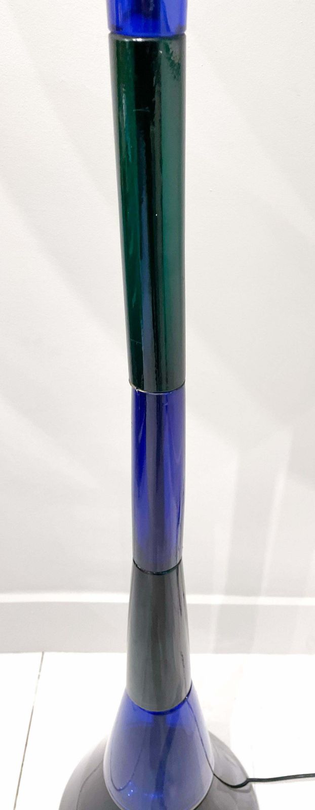 Mid Century Blue And Green Murano Glass Floor Lamp By Fulvio Bianconi, 1950s photo 12398.0