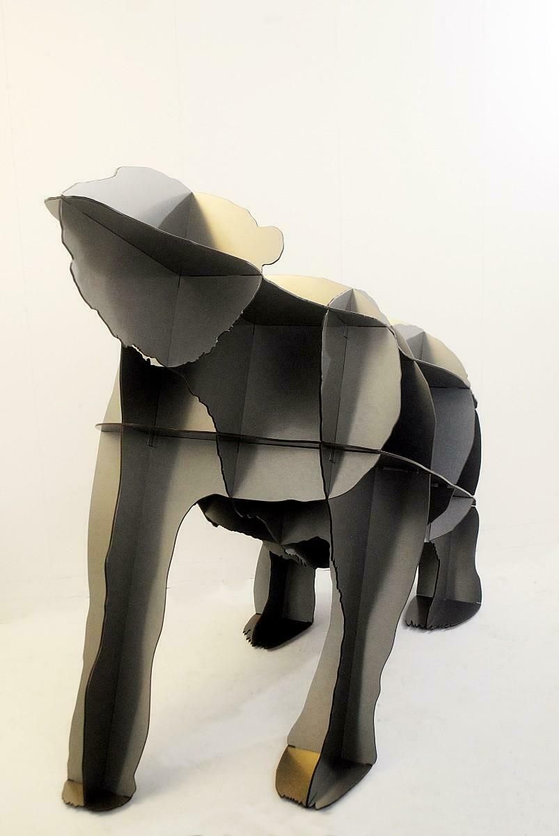 Bookshelf Iron Joe Grey By Ibride, Laminate & Steel, France 2009, Nb 20/20 photo 5616.0
