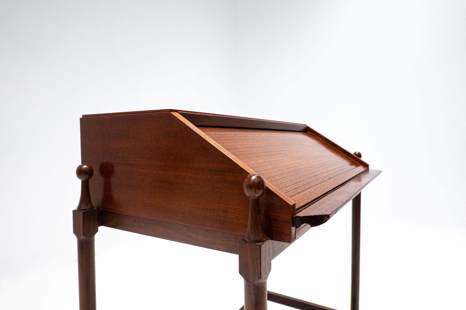 Mid Century Modern Wooden Writing Desk By Fratelli Proserpio, Italy, 1960s photo 2861.0
