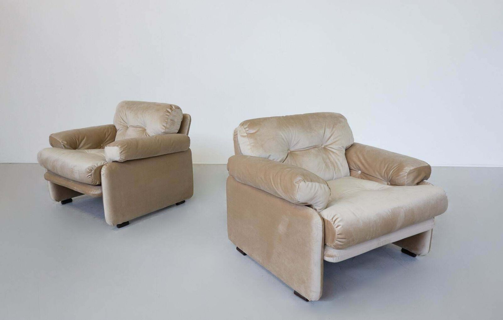 Mid Century Modern Pair Of Coronado Armchairs By Tobia & Afra Scarpa , Italy photo furniture