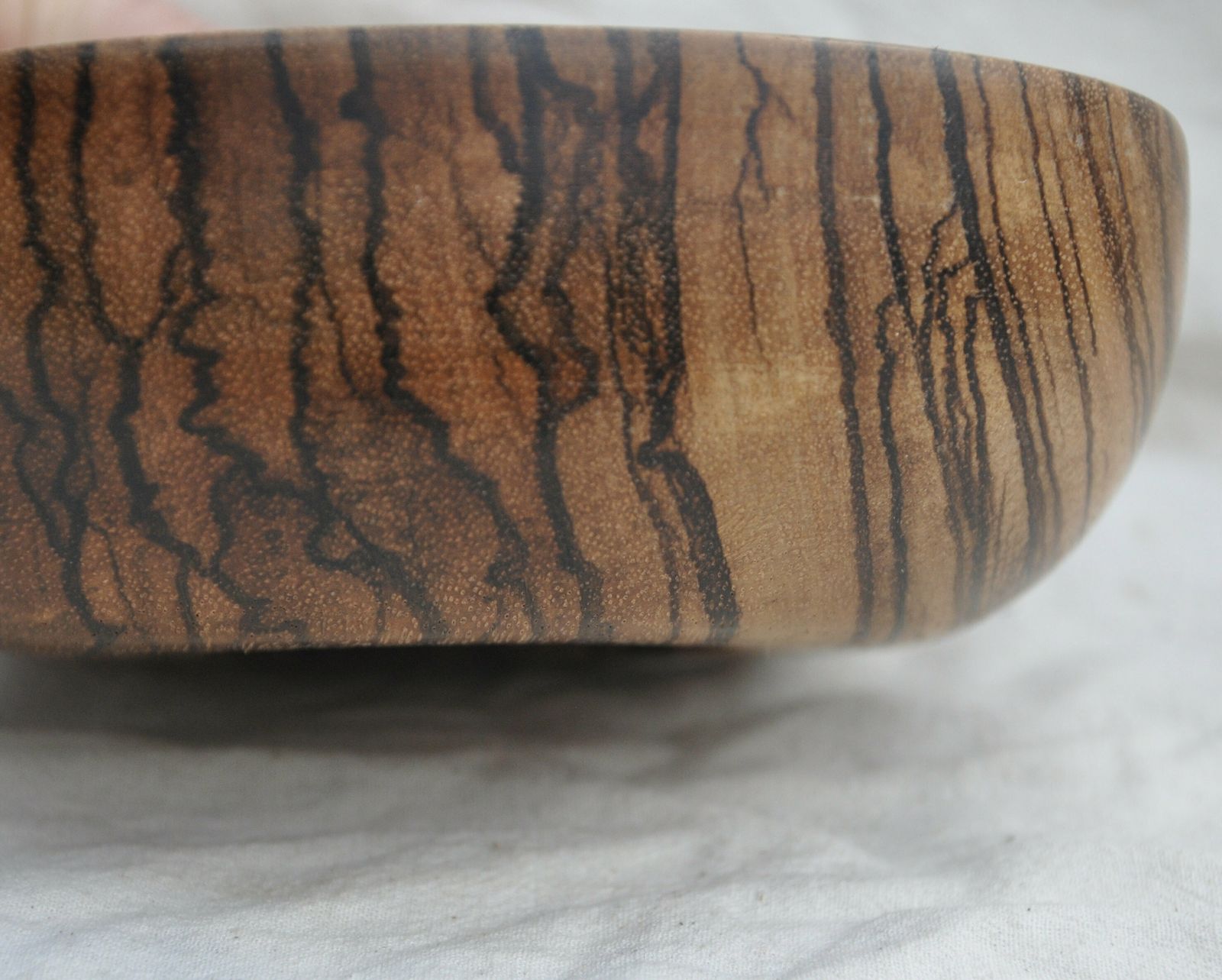 Bowl Made From An Airspeed Horsa Relic Mounted In Zebrano Wood photo vintage