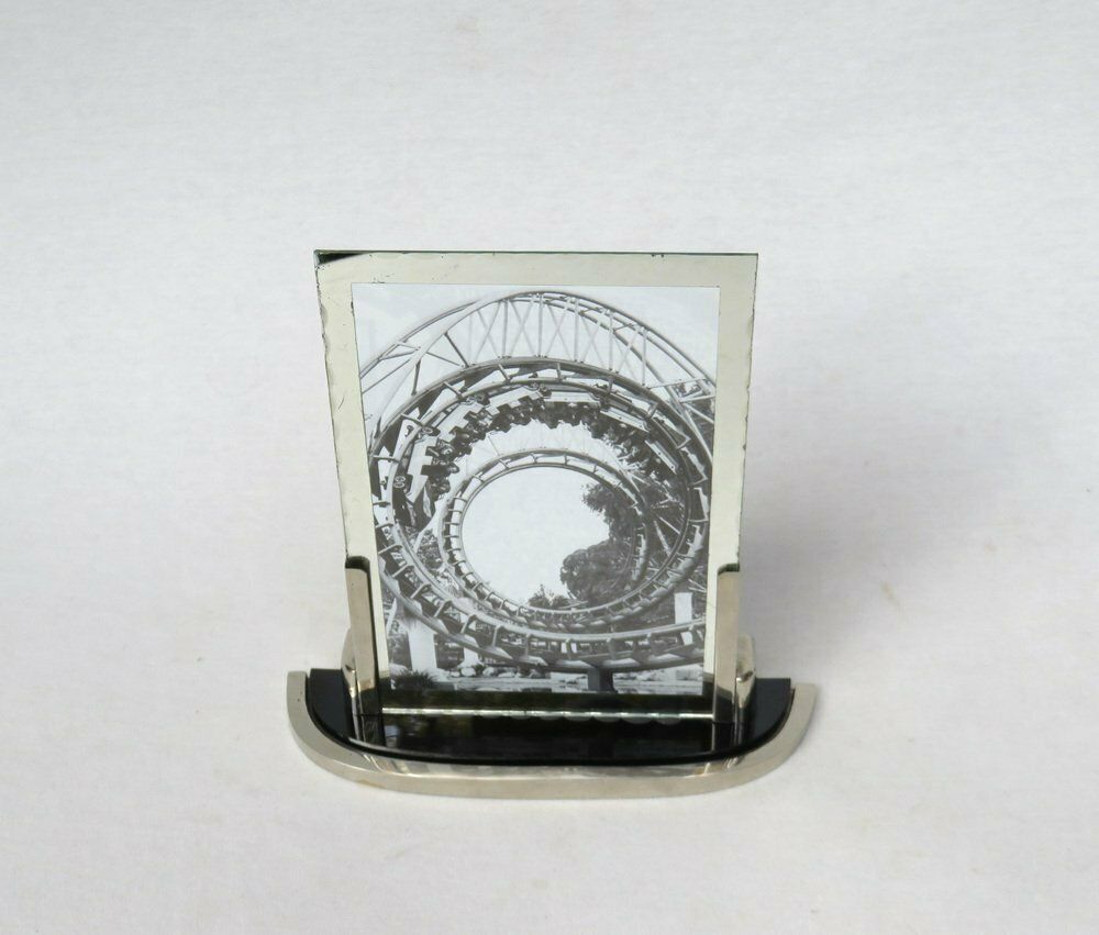 Art Deco Chrome Plated Bakelite Photo Frame 1920s photo furniture