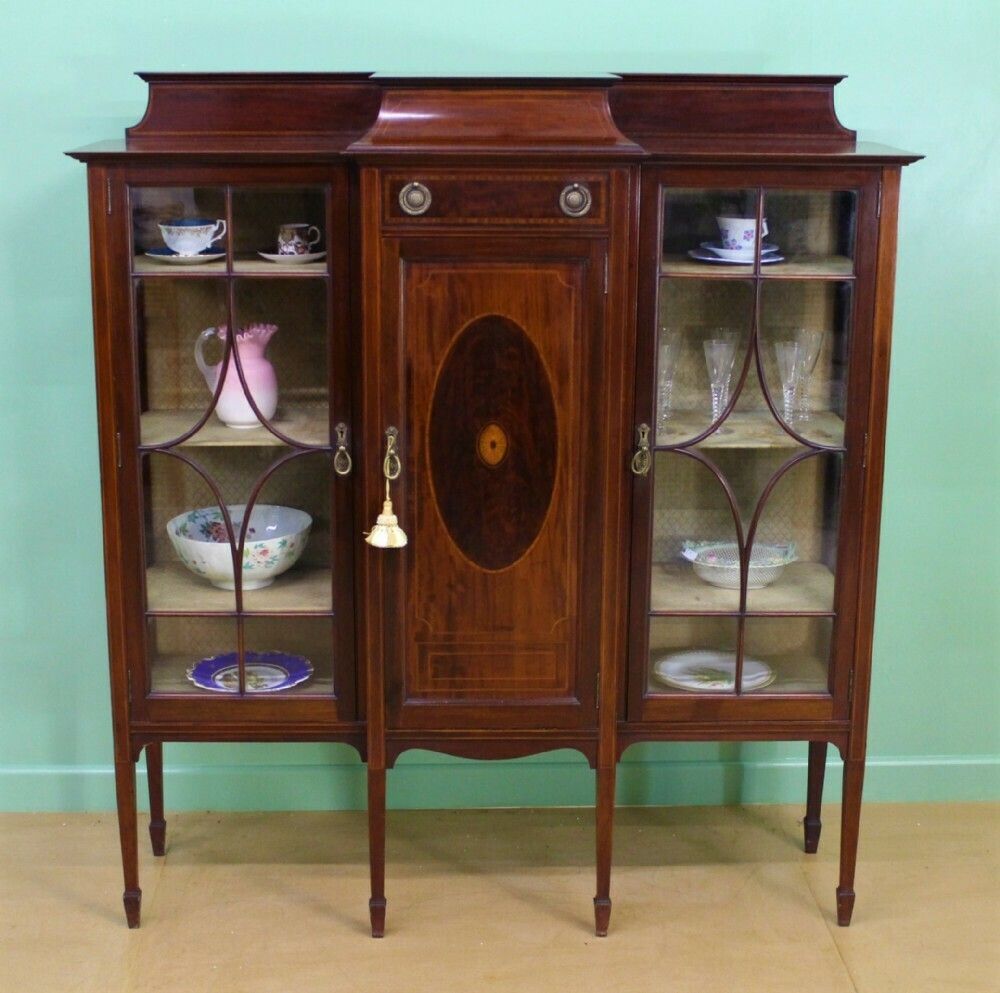 Shapland And Petter Inlaid Mahogany Side Cabinet