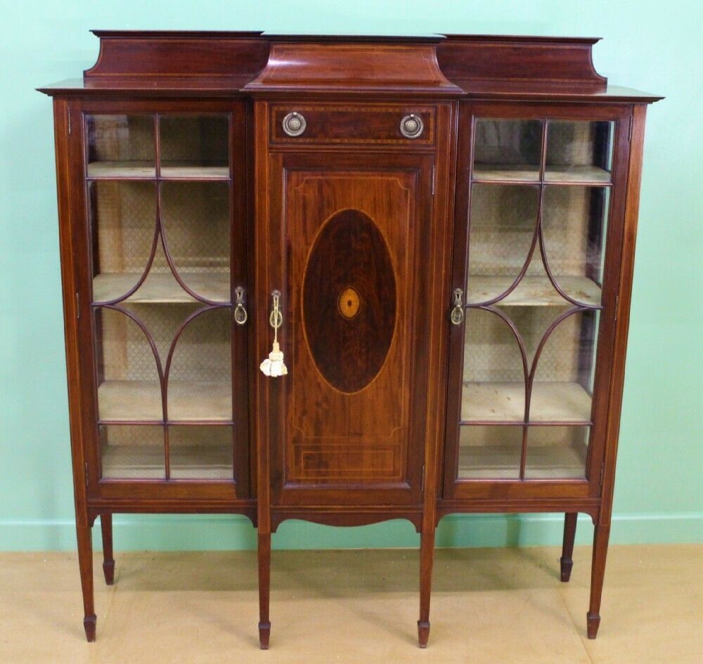 Shapland And Petter Inlaid Mahogany Side Cabinet photo vinterior
