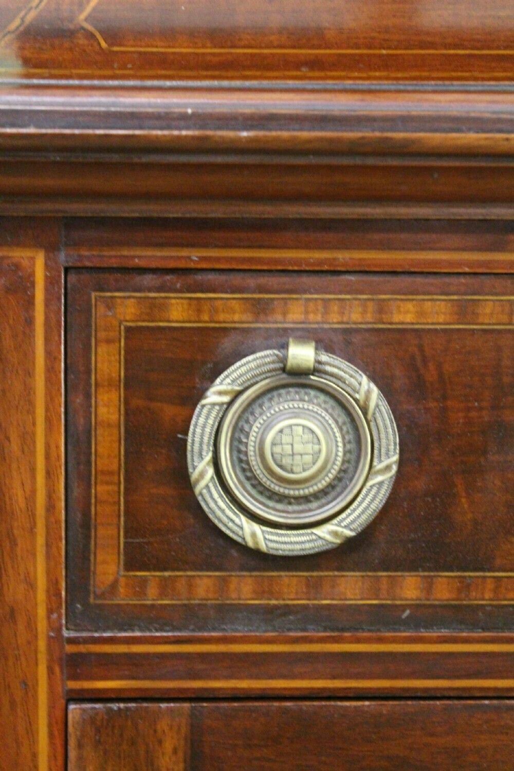 Shapland And Petter Inlaid Mahogany Side Cabinet photo vintage